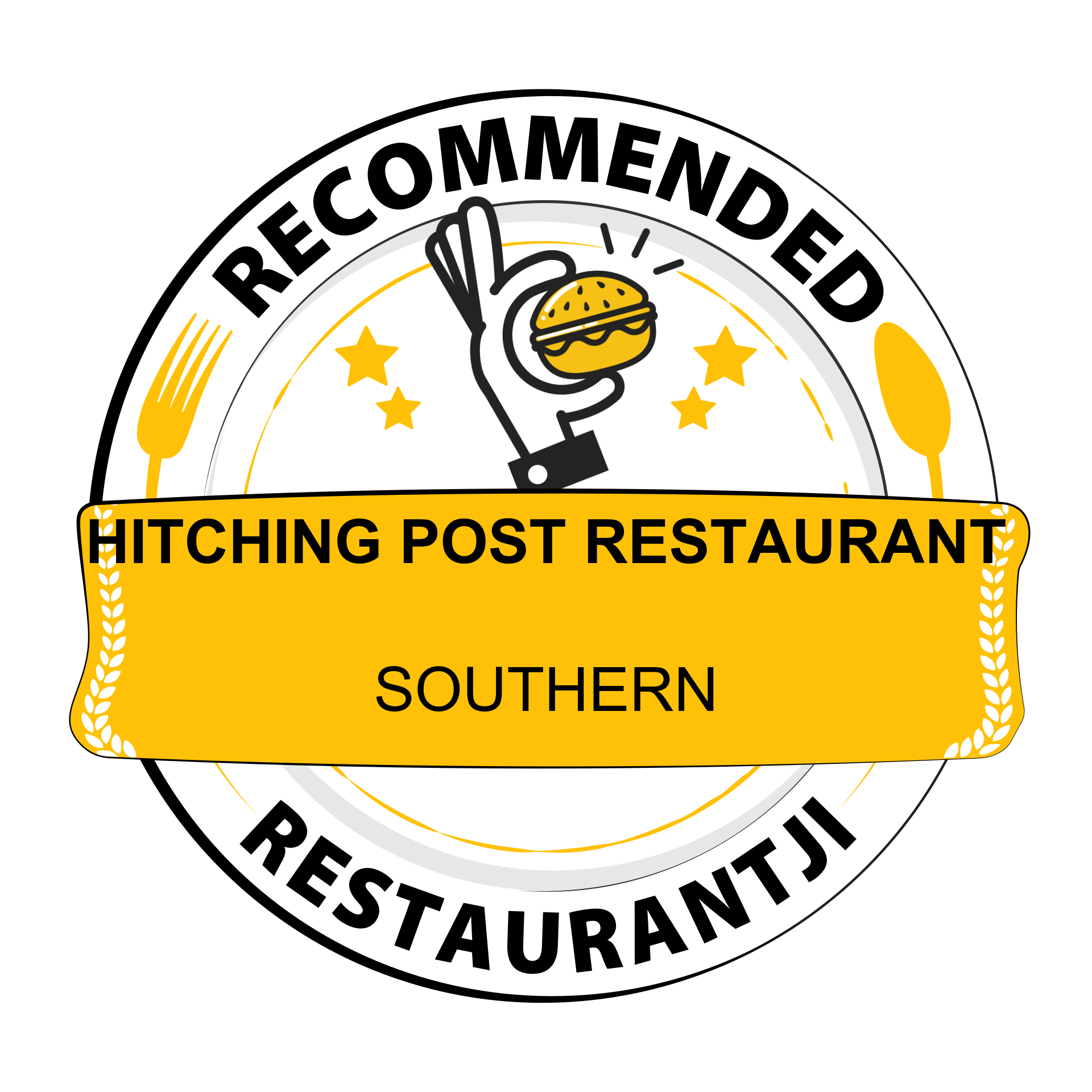 Restaurantji Recommended badge for Hitching Post Restaurant